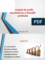 Conceptul de Profit, Maximizarea Si Functiile Profitului