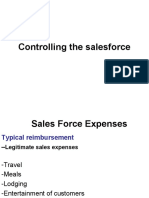 Sales Control Method