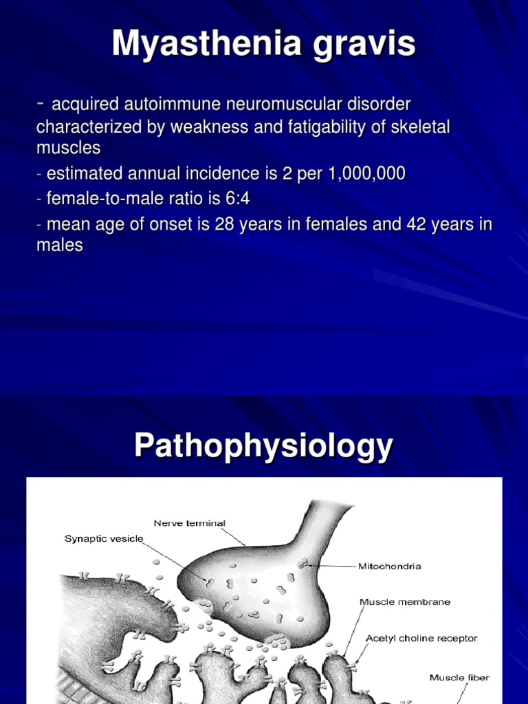 Myasthenia Gravis Pathophysiology Overview | PDF | Muscular Dystrophy ...