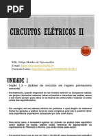 Aula 3 Circuitos Elétricos II - Análise de Circuitos em Regime Permanente Senoidal