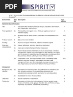 Ecommended Items To Address in A Clinical Trial Protocol and Related Documents