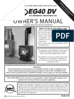 EG40 DV Fireplace Owners Manual