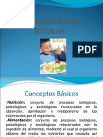 Alimentación en Pre-Escolar y Escolar