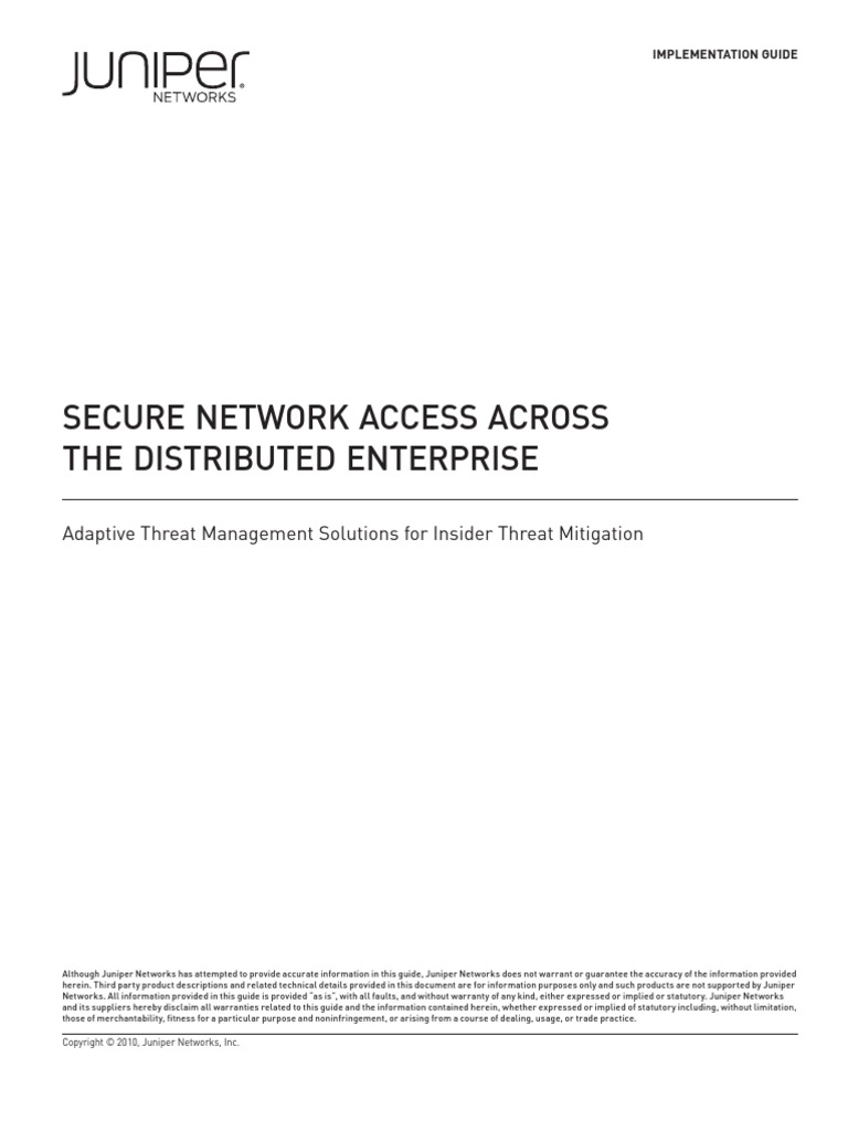 Secure Network Access Across The Distributed Enterprise | PDF