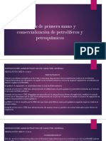 Ventas de Primera Mano y Comercialización de Petrolíferos