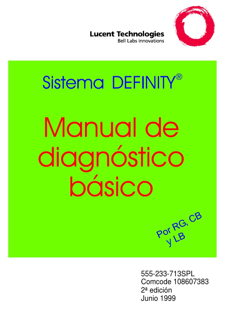 01 Manual de Diagnostico Basico Avaya Definity PDF | PDF | Monitor de ...