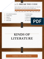 Forms and Genres of Literature
