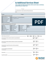 Patient Drop Off Additional Services Sheet