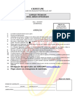 CEFET Prova Integrado PDF