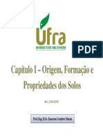 Origem Formacao e Propriedades dos Solos