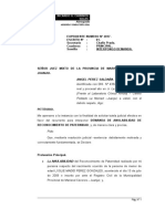 Demanda de Anulabilidad de Reconocimiento de Paternidad