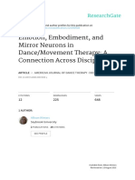 Emotion, Embodiment, and Mirror Neurons in Dance/Movement Therapy: A Connection Across Disciplines