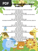 Canciones de saludo para niños | PDF | Artes del Lenguaje y Comunicación