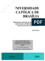 BSC e aprendizagem em empresa pública