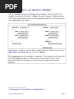 06 the Java Switch Statement