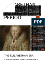 Elizabethan and Jacobean Period