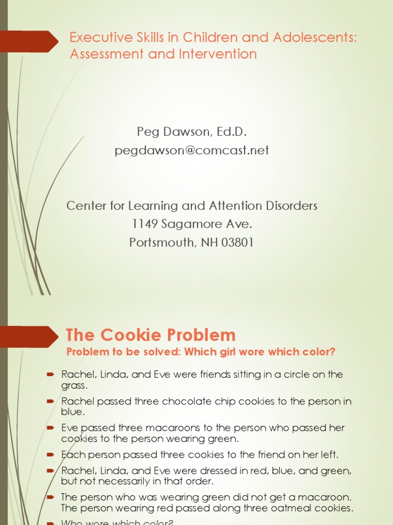 Executive Skills Assessment and Intervention | PDF | Homework | Goal