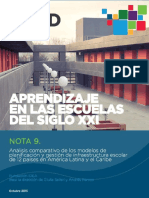 Aprendizaje en Las Escuelas Del Siglo XXI Nota 9 Análisis Comparativo de Los Modelos de Planificación y Gestión de Infraestructura Escolar de 12 Países en América Latina y El Caribe