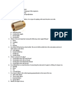 Plumbing Practical Problems Quiz