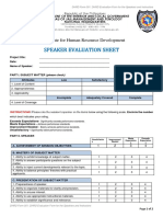 DHRD Speaker Evaluation Sheet 2019