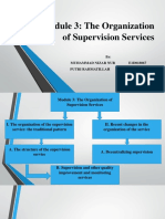 Module 3: The Organization of Supervision Services