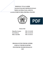 Proposal Tugas Akhir Rancang Bangun Backup Sistem Plts Dan Metering Baterai Pada Gedung Laboratorium Mekatronika Polines