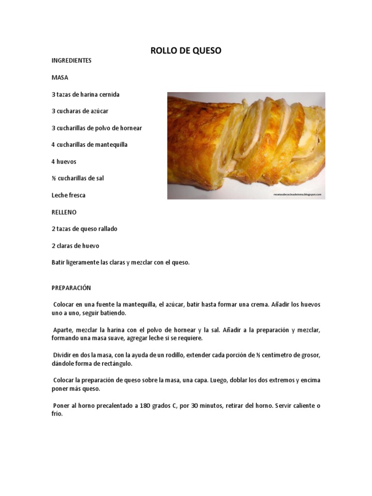 Rollo de queso: una receta fácil para preparar este bocadillo relleno ...