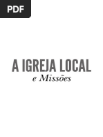 Livro eBook a Igreja Local e Missoes