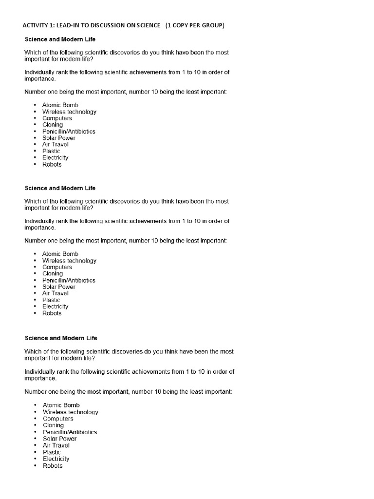 Cloning Lesson For High School Classes PDF Engineering