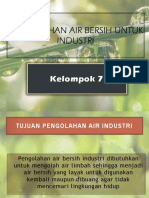 Pengolahan Air Bersih Untuk Industri