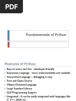 Fundamentals of Python