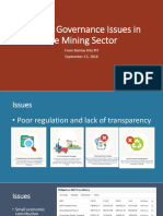 Tackling Governance Issues in The Mining Sector: From Bantay Kita PH September 13, 2016
