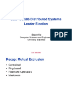 CSE 486/586 Distributed Systems Leader Election: Steve Ko