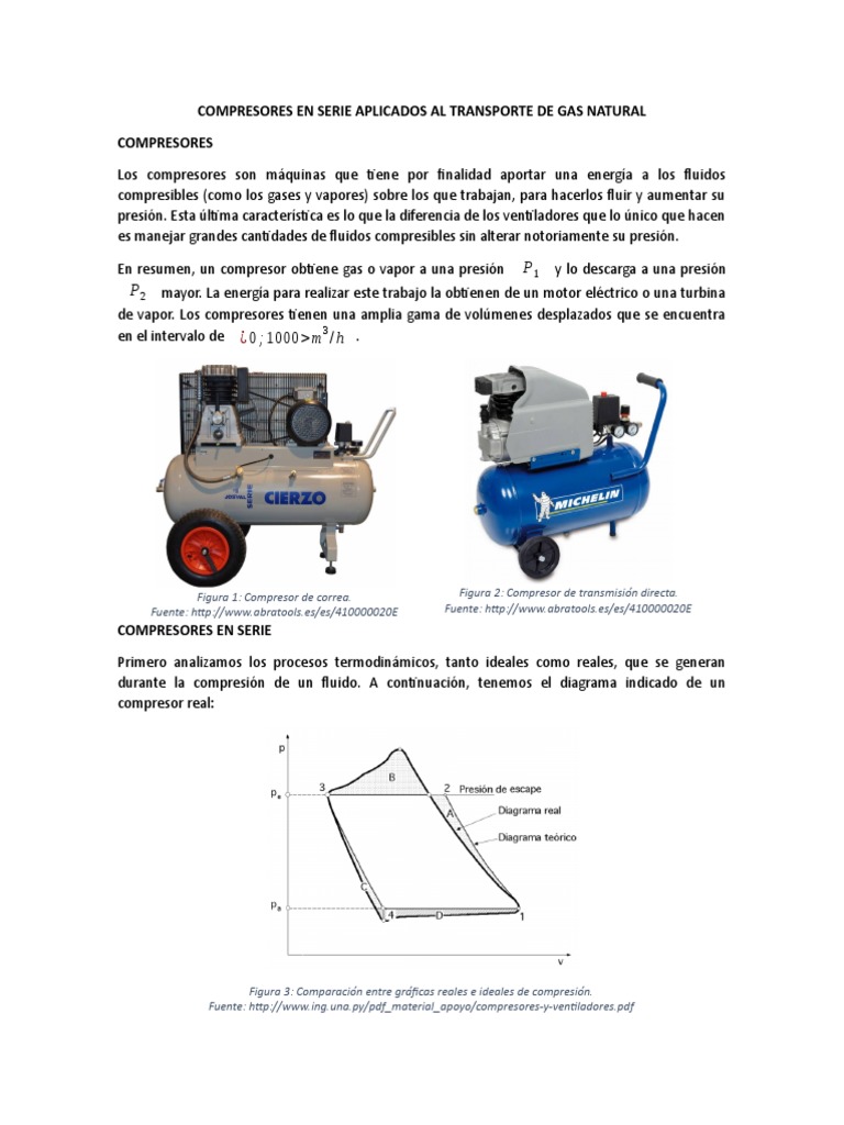 Compresión por etapas para transporte de gas natural | PDF | Gases ...