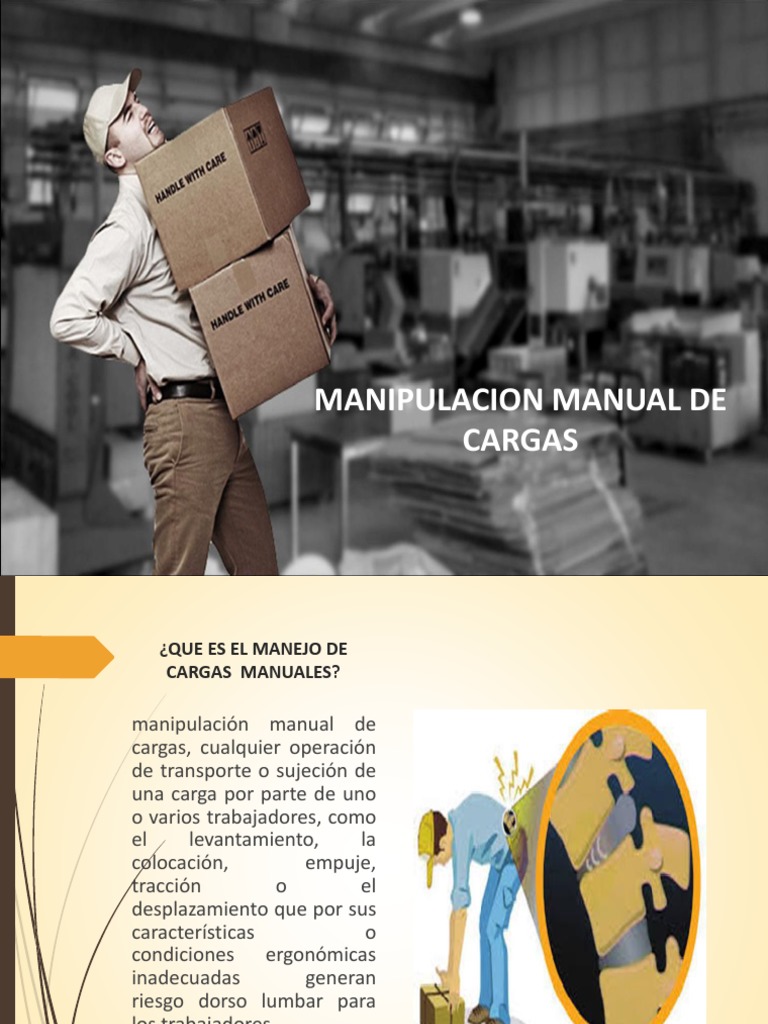 Manipulacion Manual de Cargas | PDF | Factores humanos y ergonomía ...