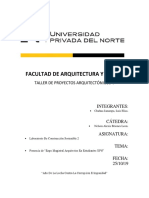 Facultad de Arquitectura y Diseño Informe Briones