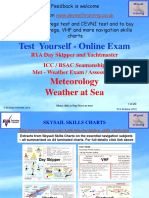 Test Yourself - Online Exam: Meteorology Weather at Sea