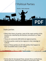 Ch.7 Political Parties: Done By: Sumit and Group