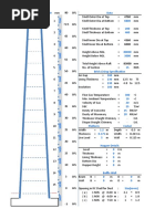 Final Dead Load, Along Wind, Across Wind and Temparature Stresses Calculation of 80m Chimney Line Model 181019