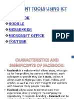 Facebook Google Messenger Microsoft Office Youtube