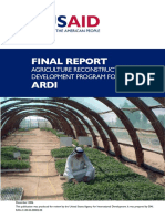 Agriculture Ardi Finalreport