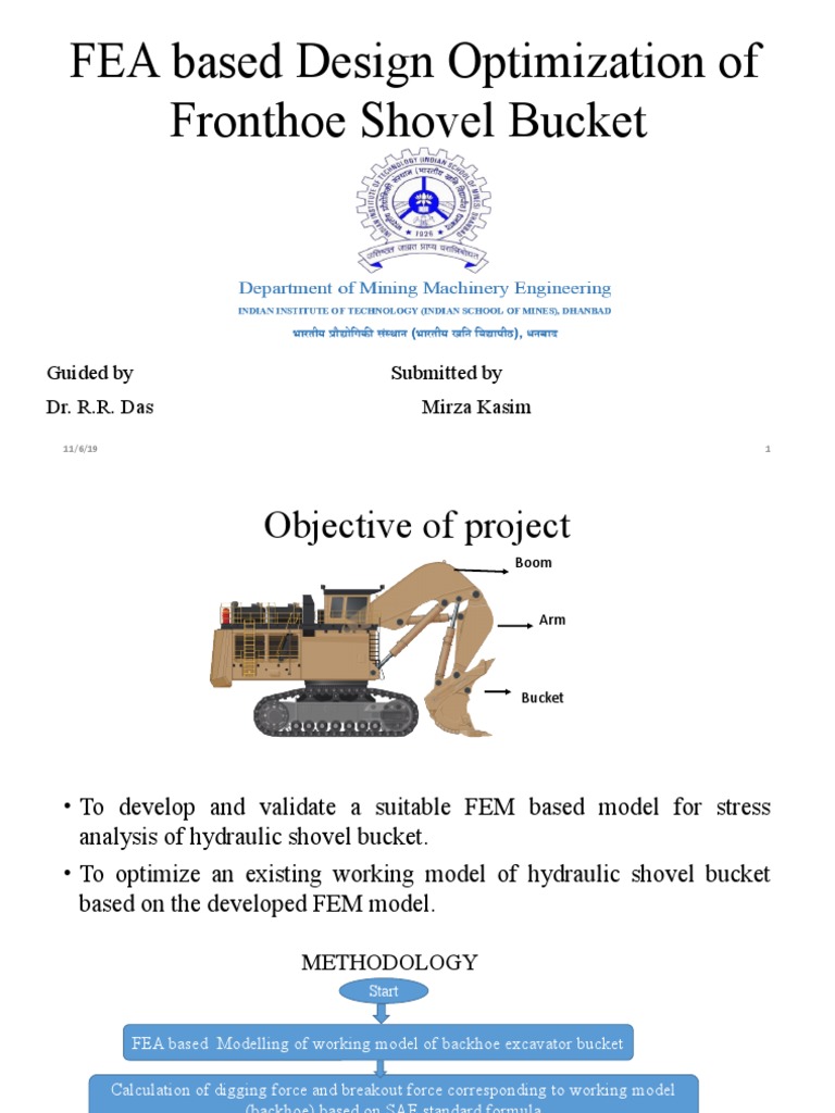 FEA Optimization of Hydraulic Shovel Bucket | PDF | Strength Of ...