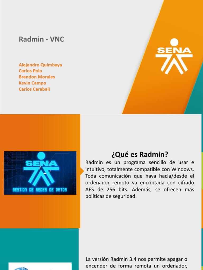 Introducción a Radmin y VNC | PDF | Sistema operativo | Interfaces ...