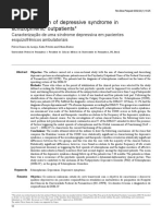 Characterization of Depressive Syndrome in Schizophrenic Outpatients