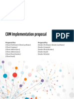 CRM Implementation Proposal CRM Implementation Proposal: Prepared For: Prepared by