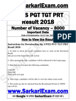 Number of Vacancy - 8000: Important Date How To View The Result