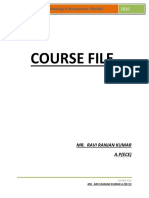 Course File: Mr. Ravi Ranjan Kumar A.P (ECE)