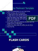 Using The Flashcard Template: Slide Sorter