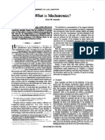 What Is Mechatronics?: Ieee/Asme Transactions On Mechatronics, NO. MARCH 1996