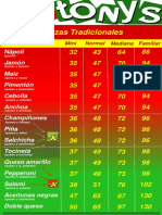 MENÚ ANTONY S 01 Diciembre 2017